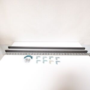 LIke new Frosted Dusk pair of 30" metal frame sides- Nielsen Bainbridge